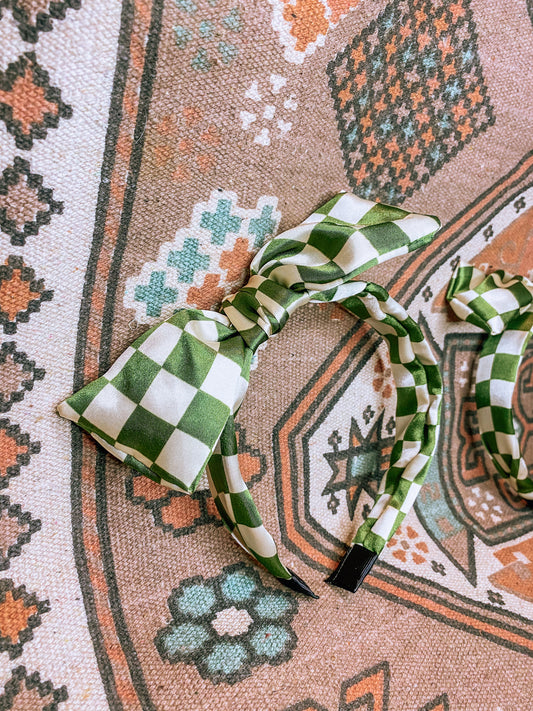 3-Way checkered headband