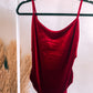 Velvet Elvis Body Suit In Wine